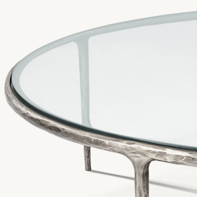 Thaddeus Glass Round Coffee Table