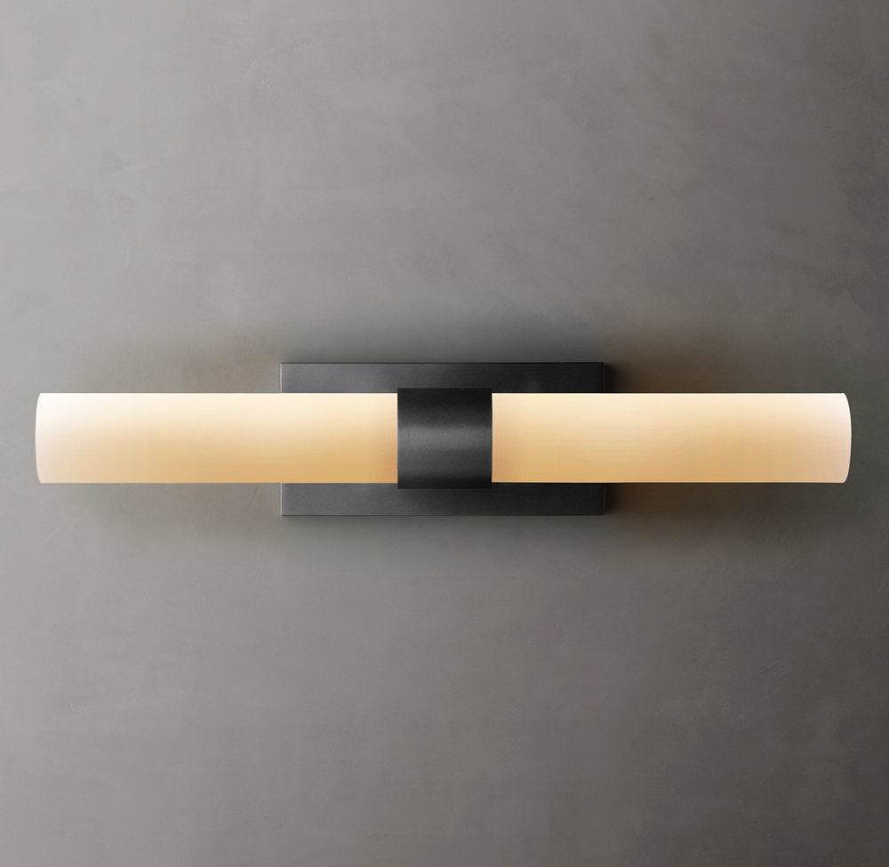 Ravelle Milk Glass Linear Sconce