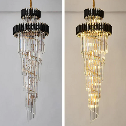 CYRUS MULTIPLE TIER CRYSTAL CHANDELIER