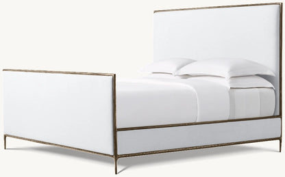 Thaddeus Fabric Panel Bed with Footboard