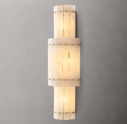 San Marco Alabaster Grand Round Sconce