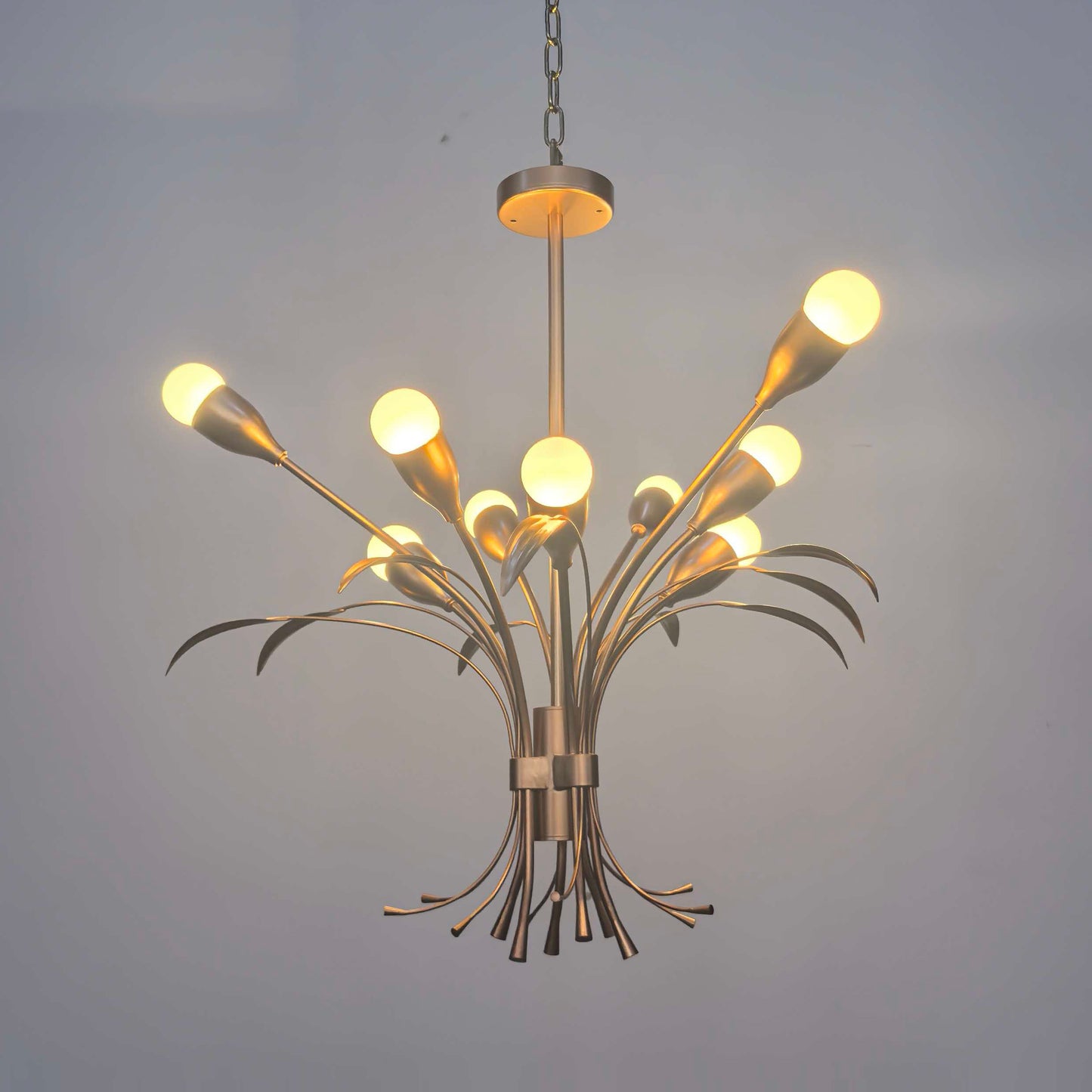 Gold Floral Pendant Light