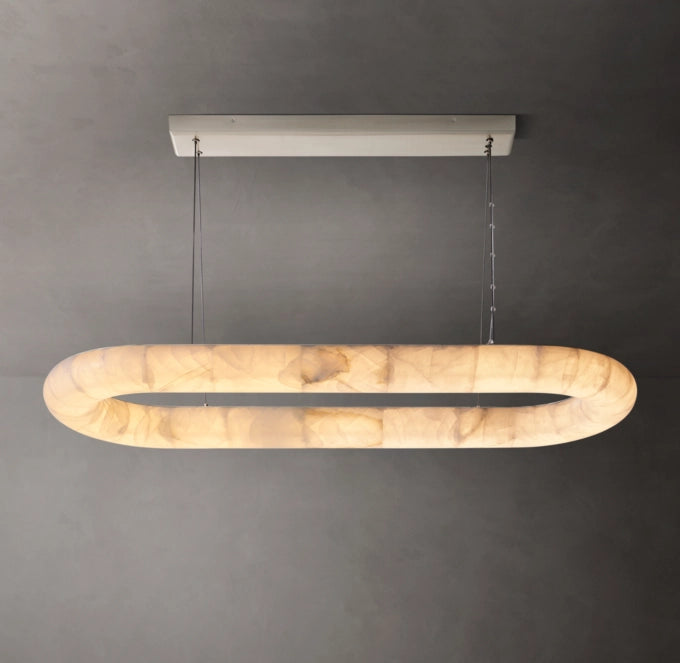 Rivage Lisse Oval Chandelier 57"