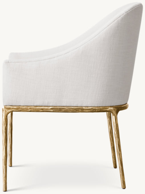 Thaddeus Slope Fabric Dining Armchair