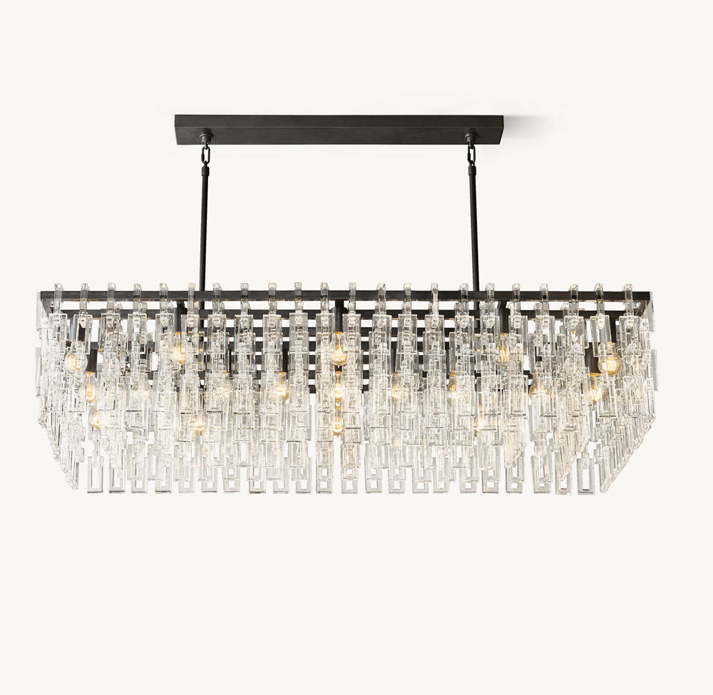 Marignan Rectangular Chandelier 60"