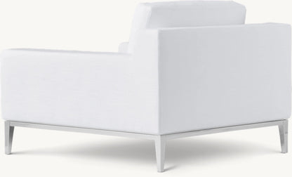 Italia Track Arm Chair - Metal Base