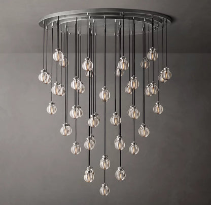 Pearl Round Chandelier 60"