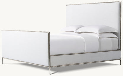 Thaddeus Fabric Panel Bed with Footboard