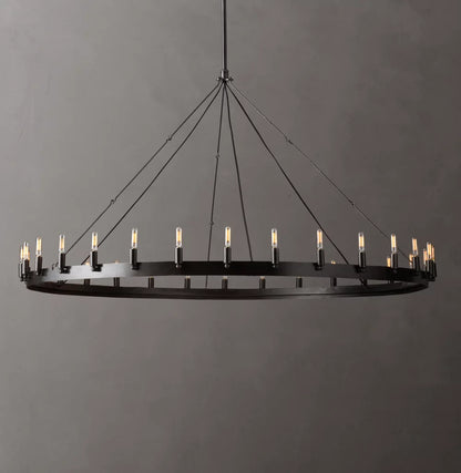 Camino Vintage Candelabra Round Chandelier 63"