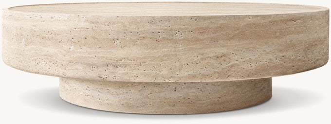 Vitolo Carved Round Coffee Table