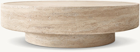 Vitolo Carved Round Coffee Table