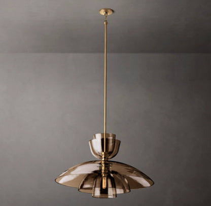 Blom Amber Glass Cloche Grand Pendant