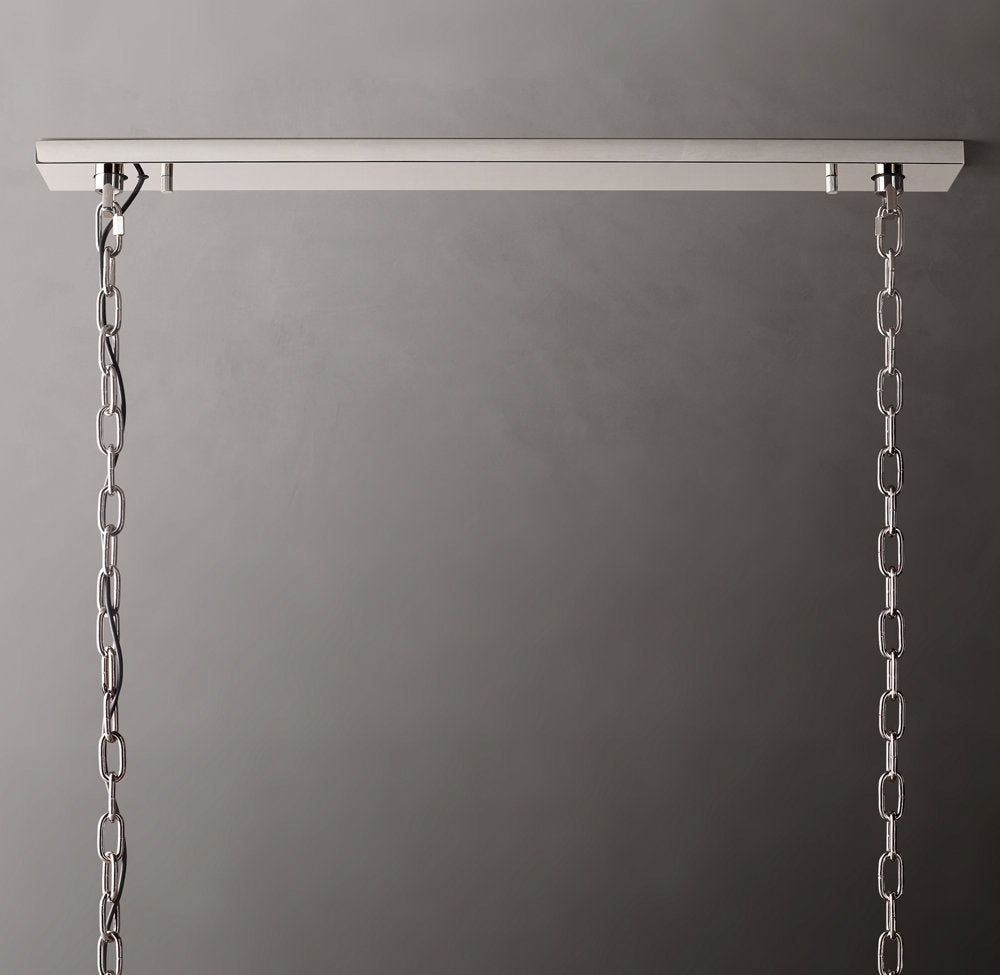 Harlow Calcite Rectangular Chandelier 74"