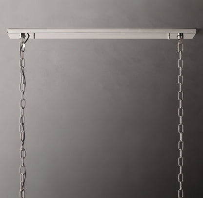 Harlow Calcite Rectangular Chandelier 74"