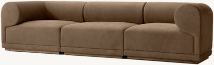 Bond Modular Leather 3-Piece Sofa