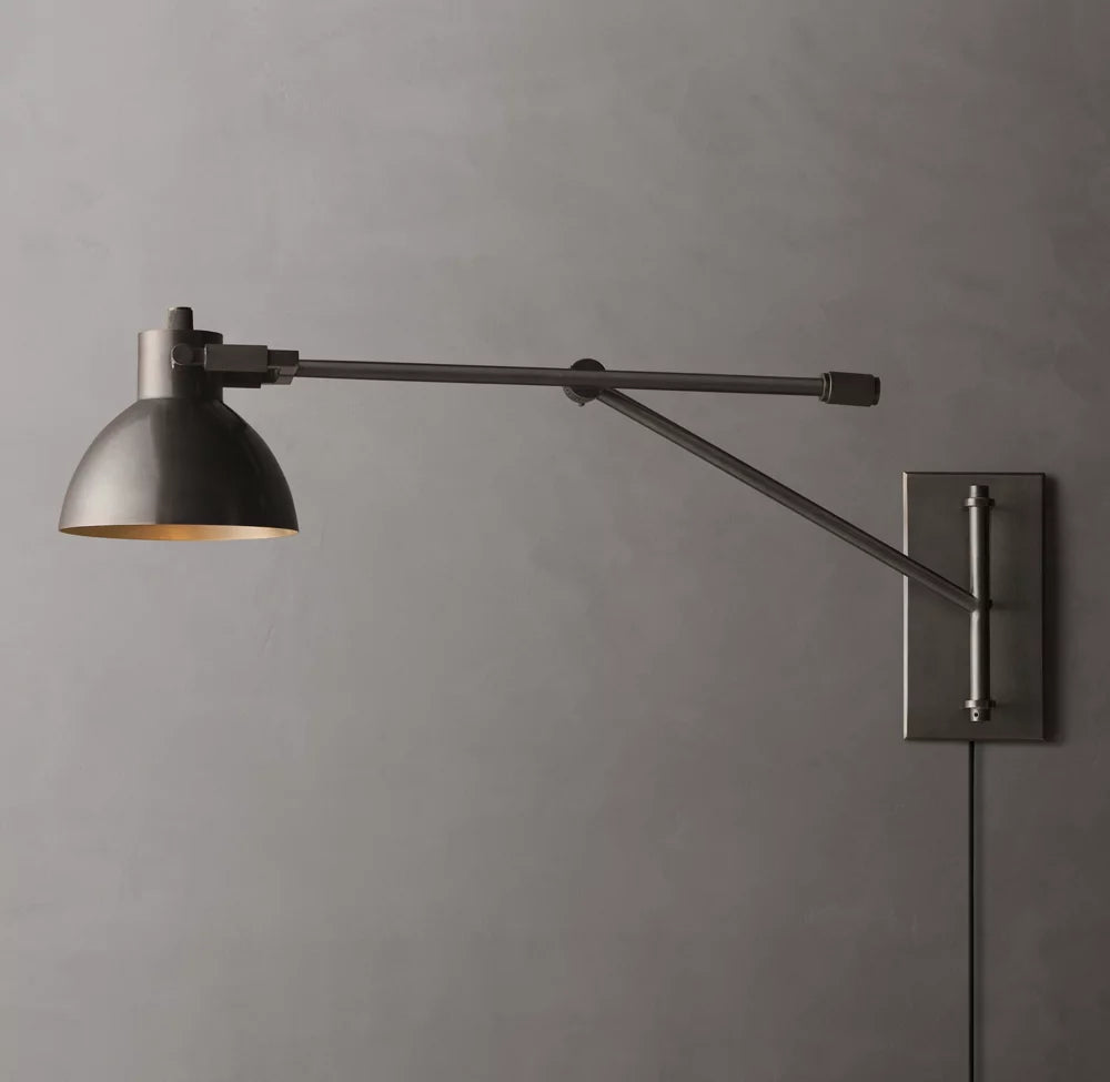 Machinist Swing-Arm Task Sconce
