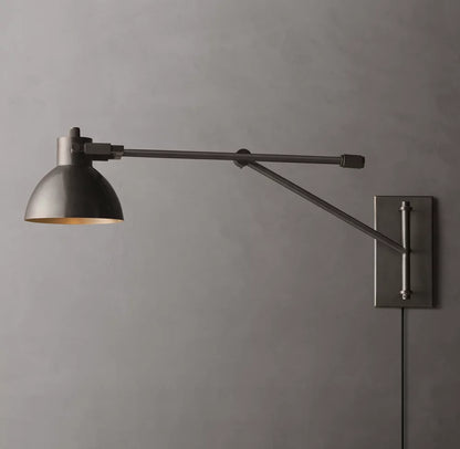 Machinist Swing-Arm Task Sconce