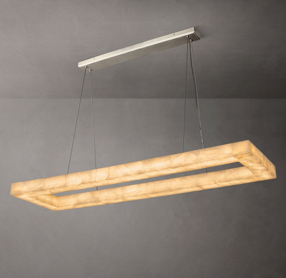 Rivage Lueur Rectangular Chandelier 72"