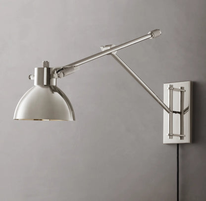Machinist Swing-Arm Task Sconce