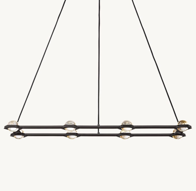 Éclatant Rectangular Chandelier 54"