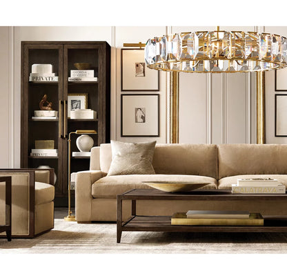 Harlow Crystal Round Chandelier 60"