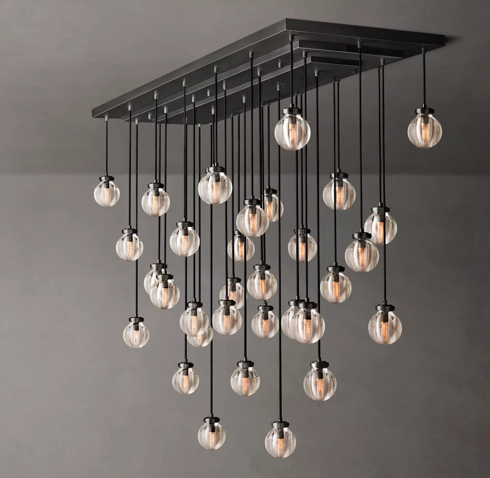 Pearl Rectangular Chandelier 72"