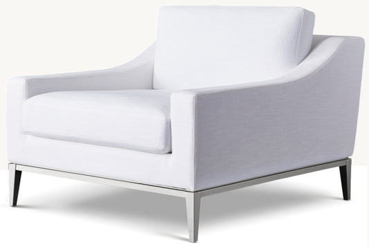 Italia Slope Arm Chair - Metal Base