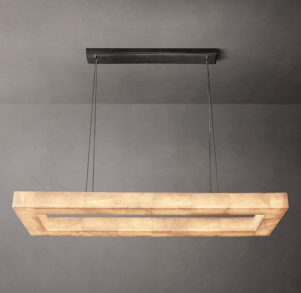 Rivage Lueur Rectangular Chandelier 54"