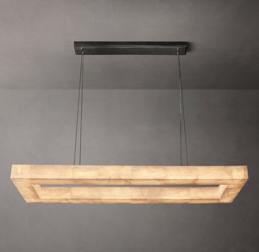 Rivage Lueur Rectangular Chandelier 54"