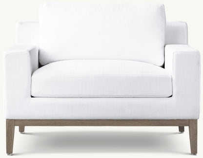 Italia Track Arm Chair - Oak Base