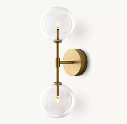 Glass Globe Linear Sconce