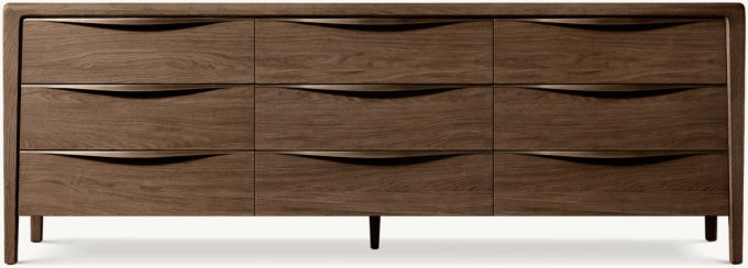 Gael Oak 9-Drawer Dresser
