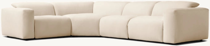 Blake Recliner Modular 4-piece L-Sectional