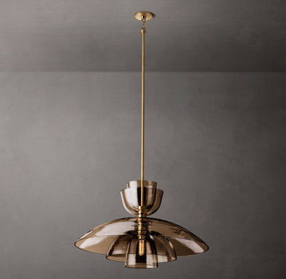 Blom Amber Glass Cloche Grand Pendant