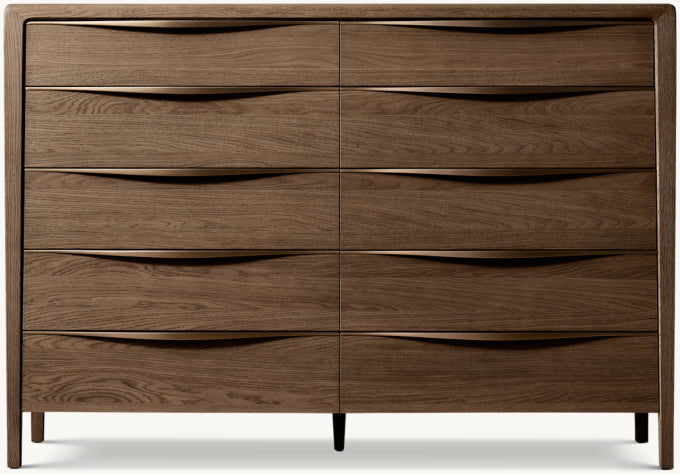 Gael Oak 10-Drawer Dresser