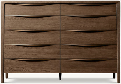 Gael Oak 10-Drawer Dresser