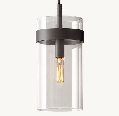 Ravelle Clear Glass Pendant 5"