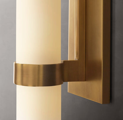 Ravelle Milk Glass Sconce 12"