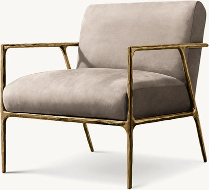 Thaddeus Track Arm Leather Chair