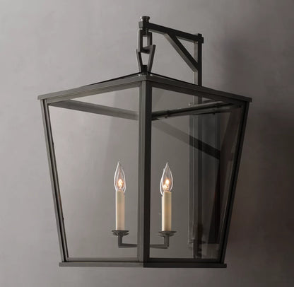 19th C. English Openwork Outdoor Sconce 28"