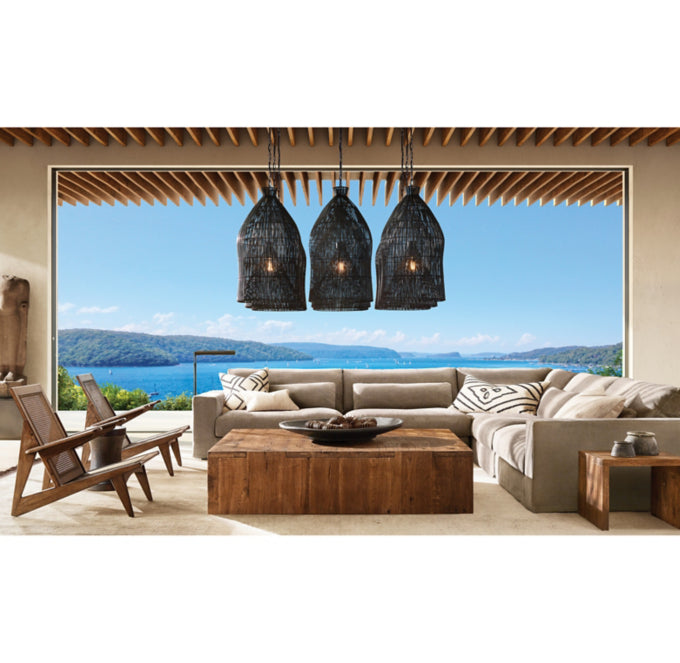 Lugano Slipcovered Modular 3-Piece Sofa