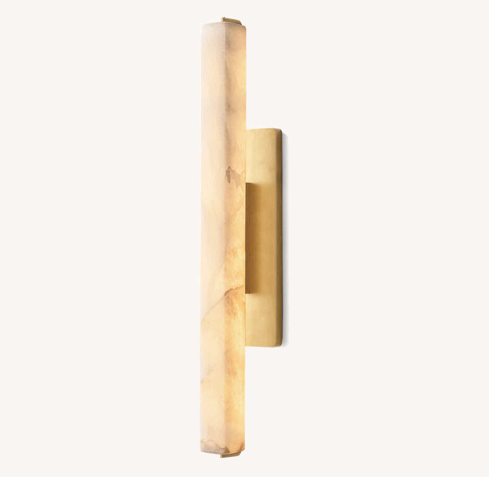 Audubon Alabaster Single Sconce