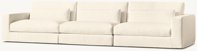 Lugano Slipcovered Modular 3-Piece Sofa