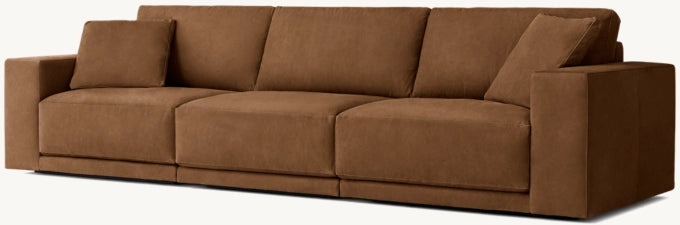 Bella Modular Leather 3-Piece Sofa