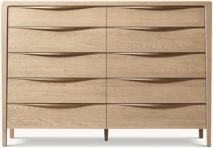 Gael Oak 10-Drawer Dresser