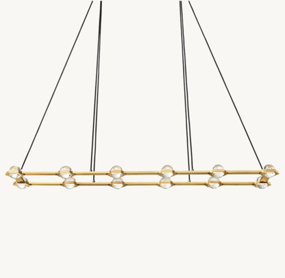 Éclatant Rectangular Chandelier 72"