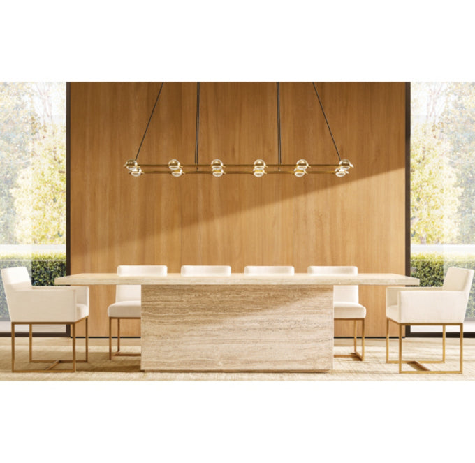 Éclatant Rectangular Chandelier 72"