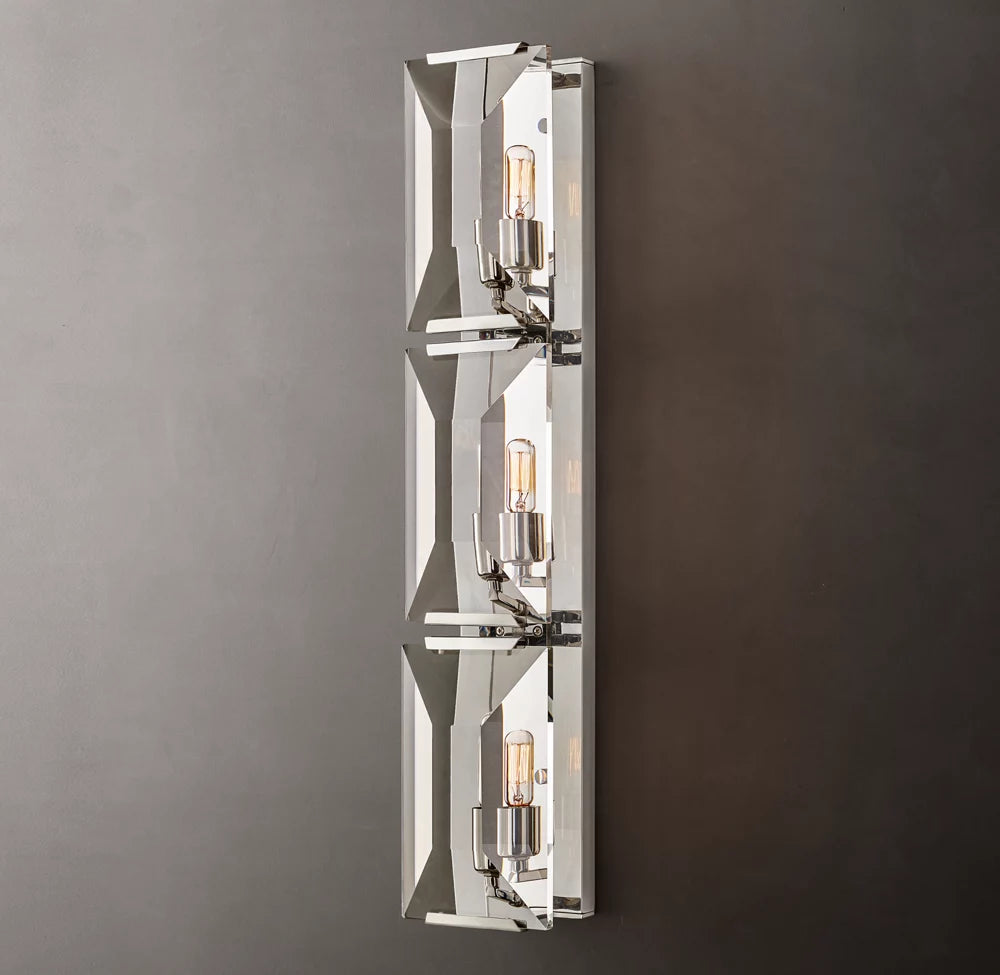 Harlow Crystal Triple Sconce