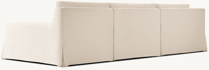 Modena Slipcovered Modular Track Arm 3-Piece Sofa