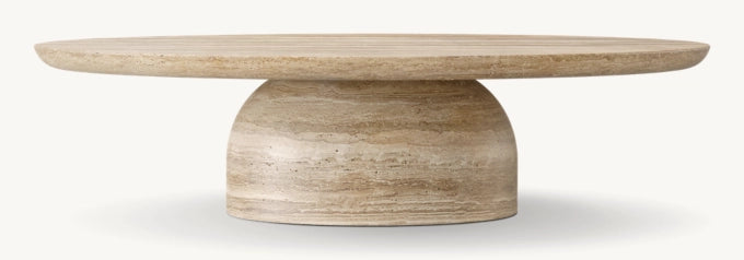 Cupola Carved Round Coffee Table